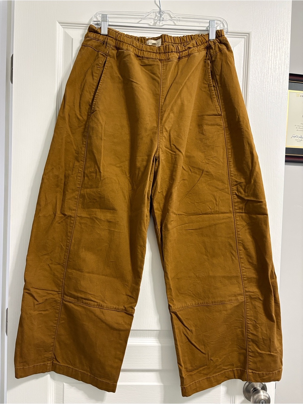 Pilcro Wide-Leg Pull-On Pants in Brown - Picture 4 of 5
